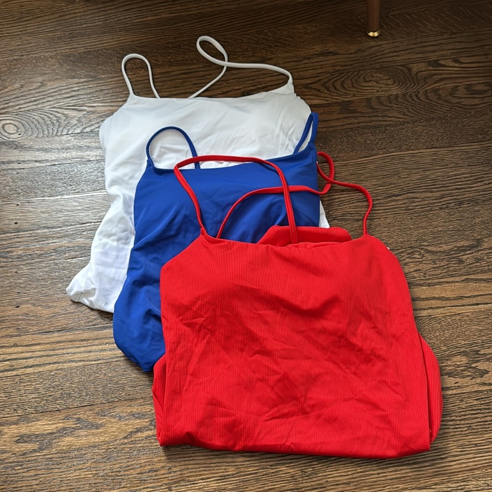 NWT VICTORIA’s SECRET 2 swimsuits!! Blue and white Set